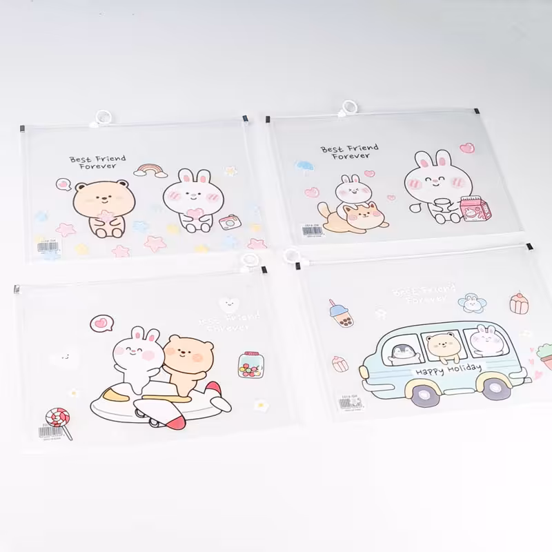 کاور A4 زیپدار فانتزی طرح خرگوش کد 6105