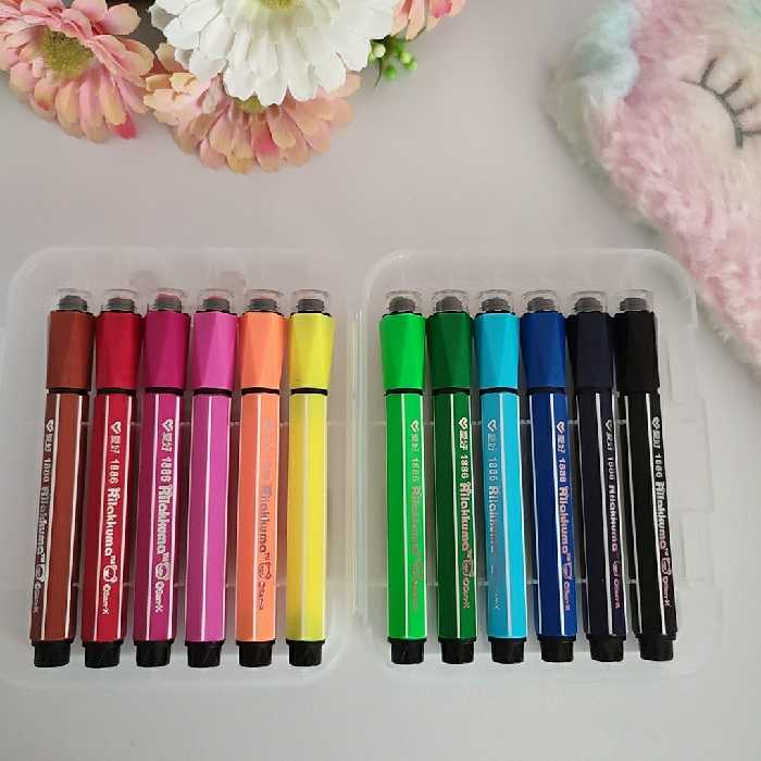 ماژیک رنگ آمیزی مهردار  جعبه  12 تایی (جوجه شاپ)