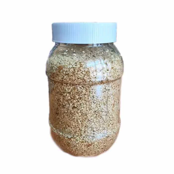 کنجد برشته ایرانی ( لار ) (500 گرمی) اورگانیک ( کنجد سفید شده )