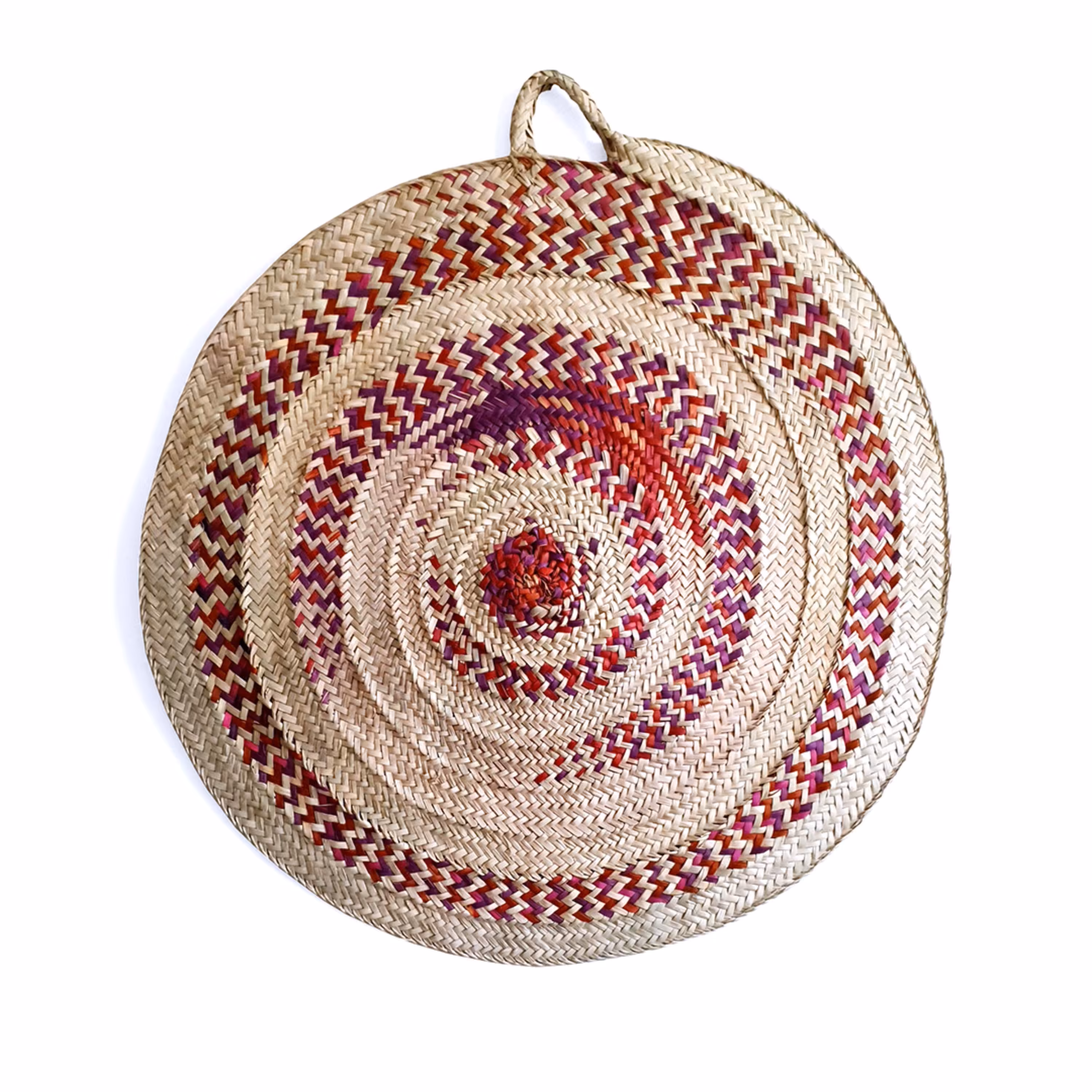 سفره حصیری رنگی طرح جیران - ساخته شده از برگ نخل  سایز80 سانتی از برند اسپند