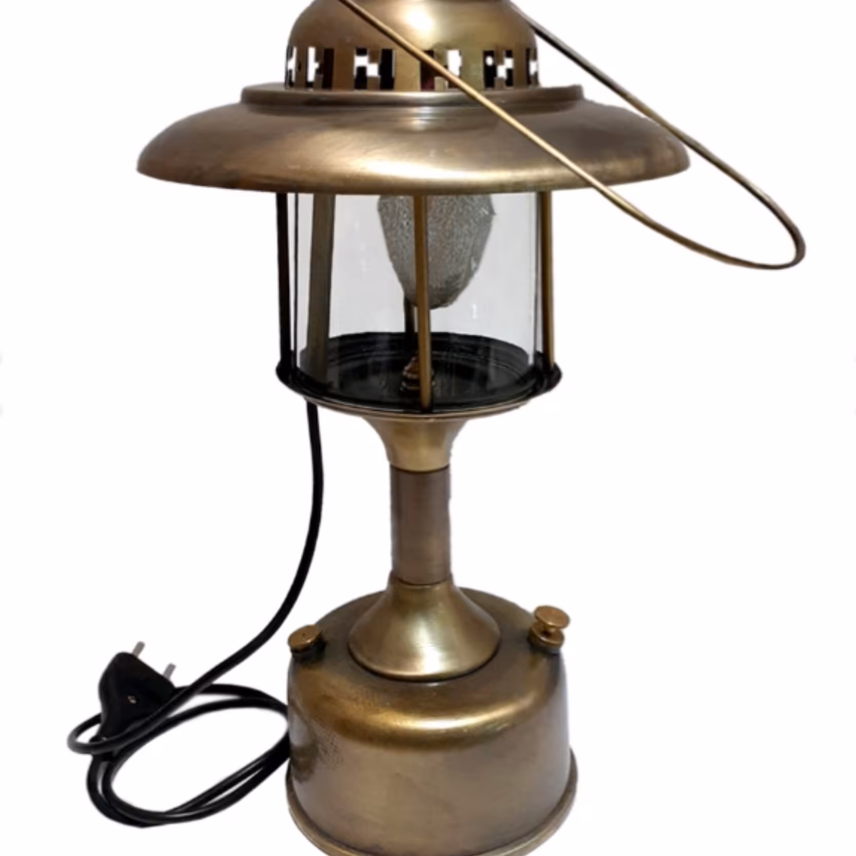 چراغ زنبوری رنگ برنجی زیبا آنتیک دکوری  