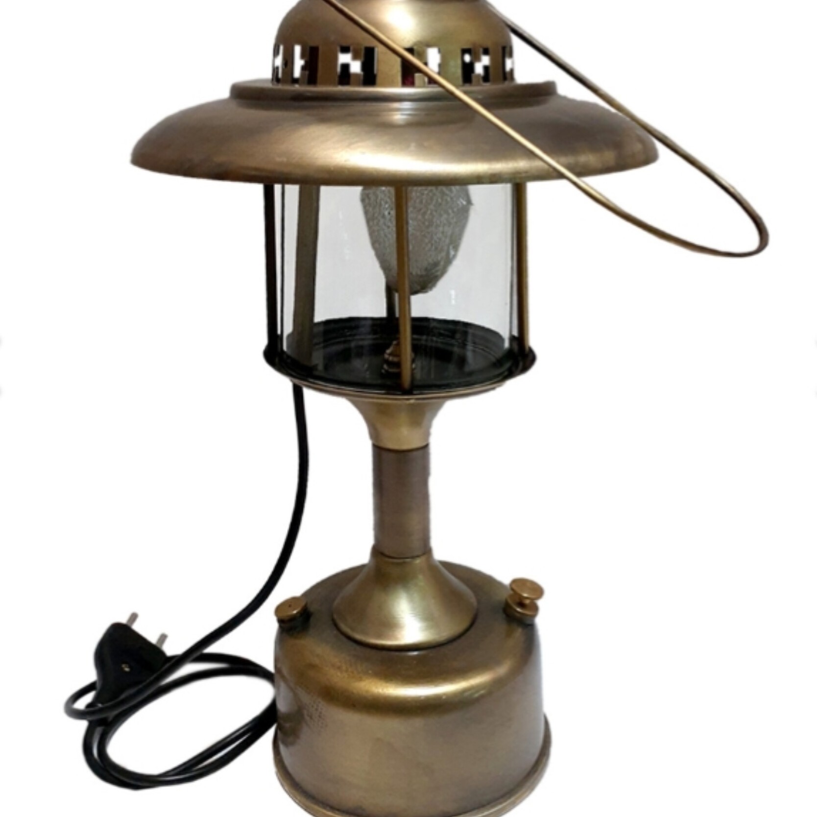 چراغ زنبوری رنگ برنجی زیبا آنتیک دکوری