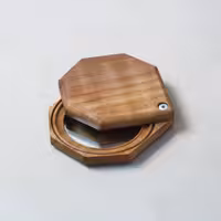 آینه جیبی چوبی دستساز