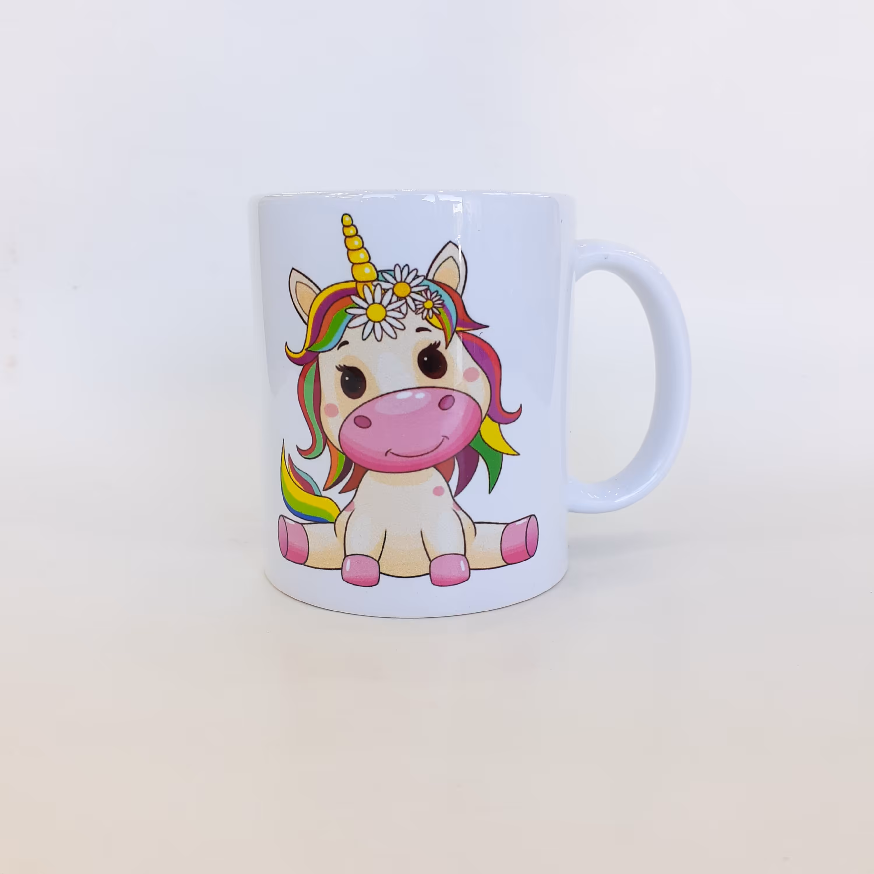 ماگ فانتزی بچگانه  طرح اسب تک شاخ جنس چینی ساخت کشور چین