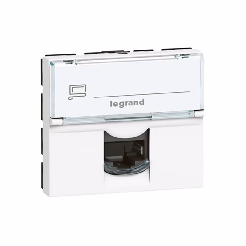 کیستون شبکه Cat 6 UTP پهن دو ماژول لگراند 76564