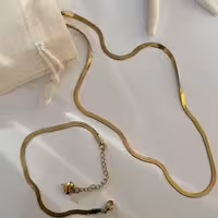 گردنبند دستبند ماری کاملا رنگ ثابت ضدحساسیت