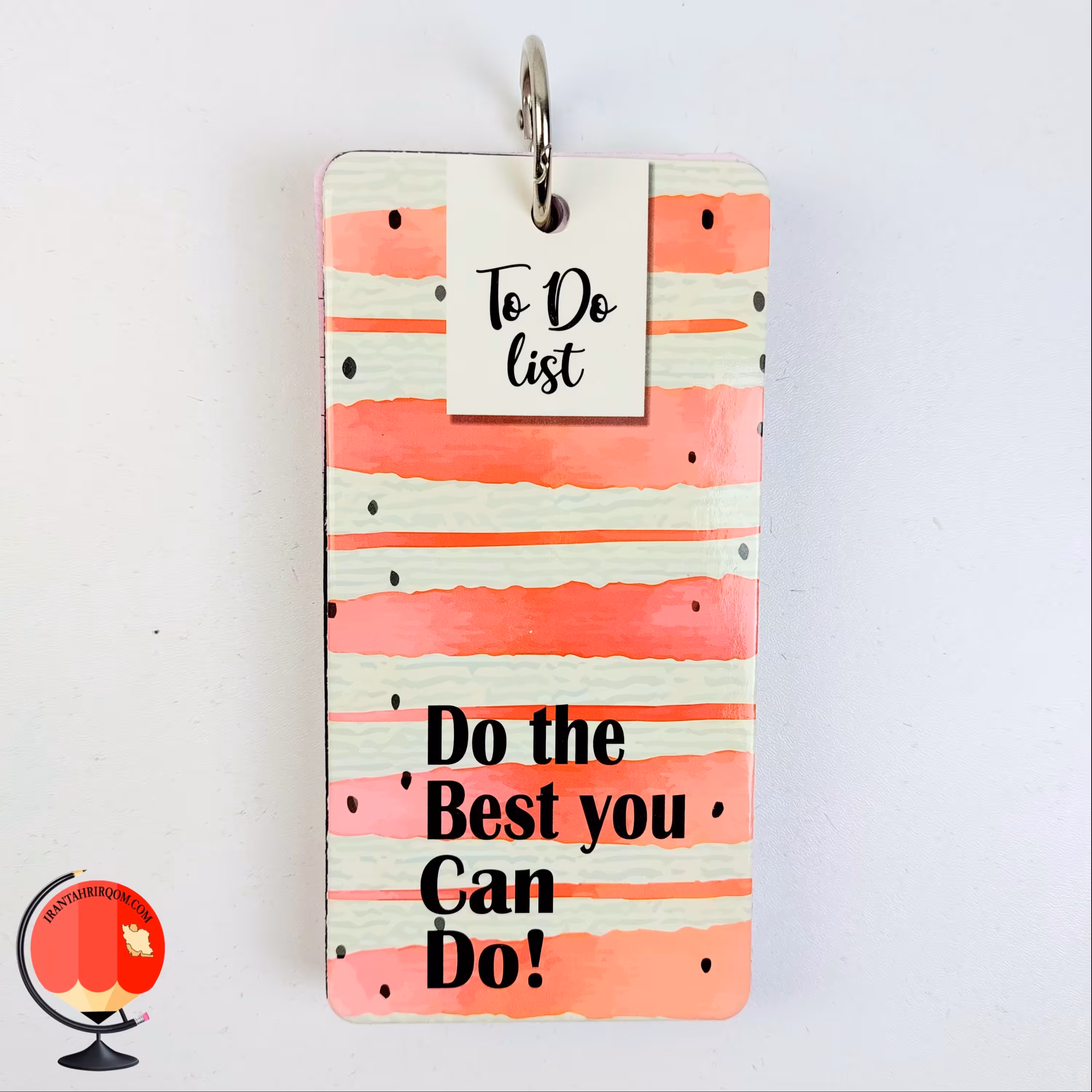 تودولیست 100 برگ سویل رینگی  طرح صورتی کد 25518