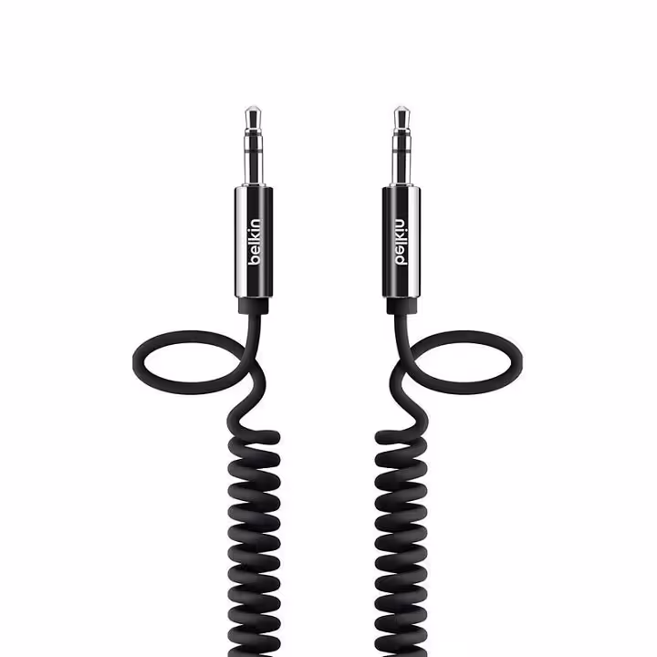 خرید و قیمت کابل AUX بلکین مدل AV10126cw06-BLK طول 1.8 متر