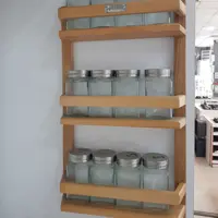 جا ادویه 12 تا یی چوبی و شیشه 