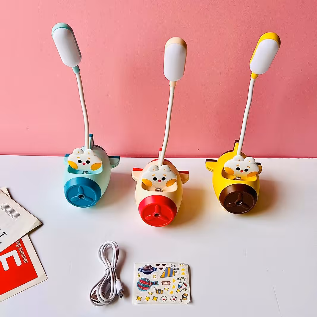 چراغ مطالعه خرس خلبان شارژی