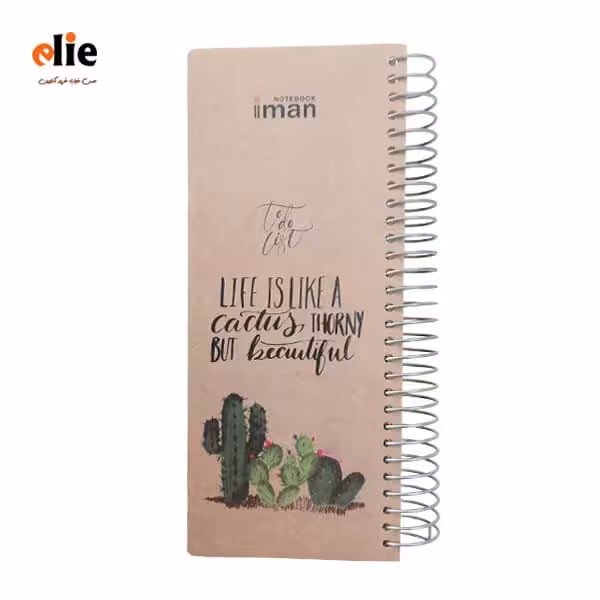 دفترچه یادداشت ایمان مدل تو دو لیست طرح کاکتوس