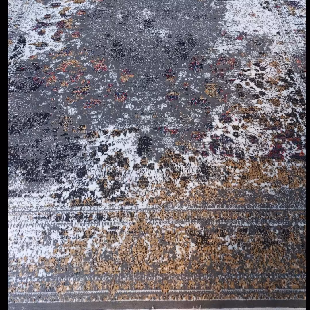 فرش ماشینی 2 عدد 6 متری 440 بافت bcf طرح 23002 قیمت عالی طراحی مدرن رنگ ثابت بدون پرزدهی ارسال پس کرایه