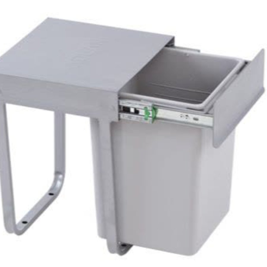 سطل زباله ریلی داخل کابینتی تک مخزن 16 لیتری (پس کرایه)