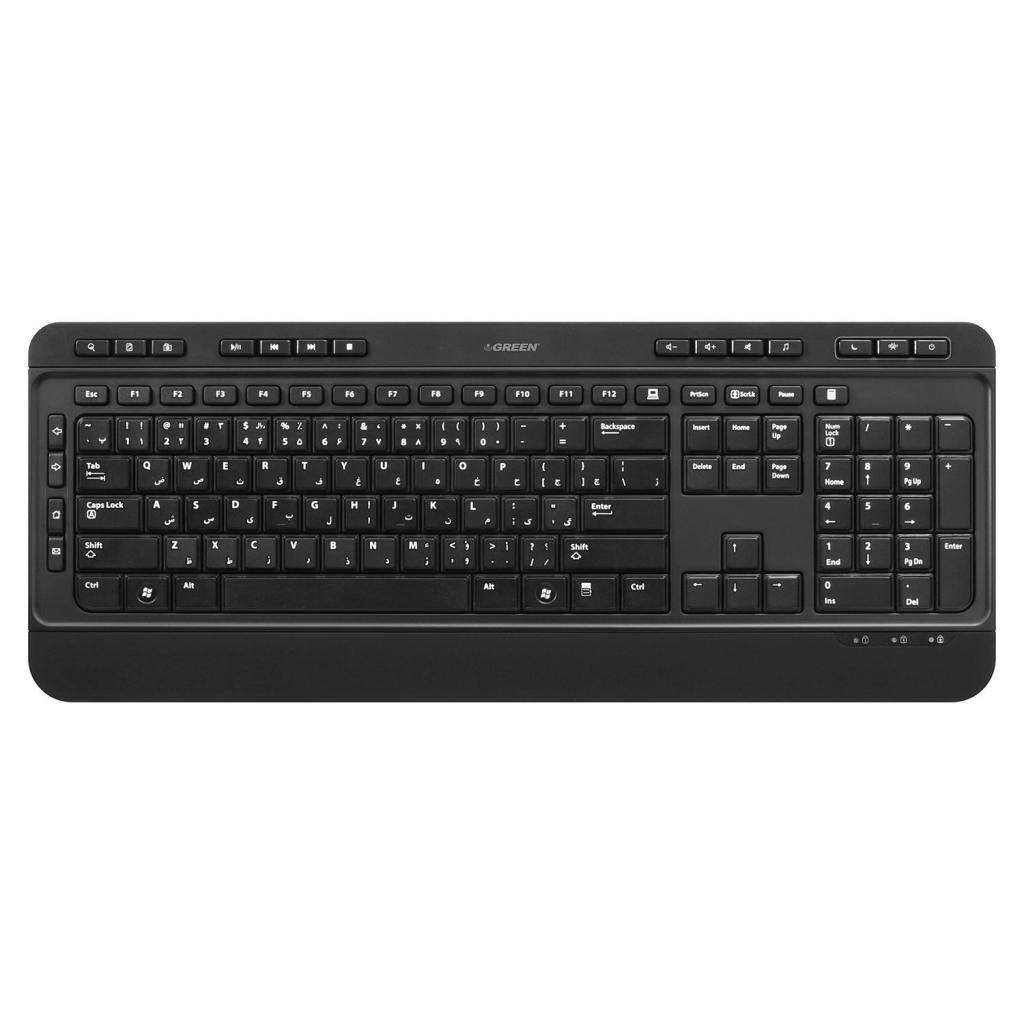 قیمت و خرید کیبورد گرین مدل GK-502 با حروف فارسی