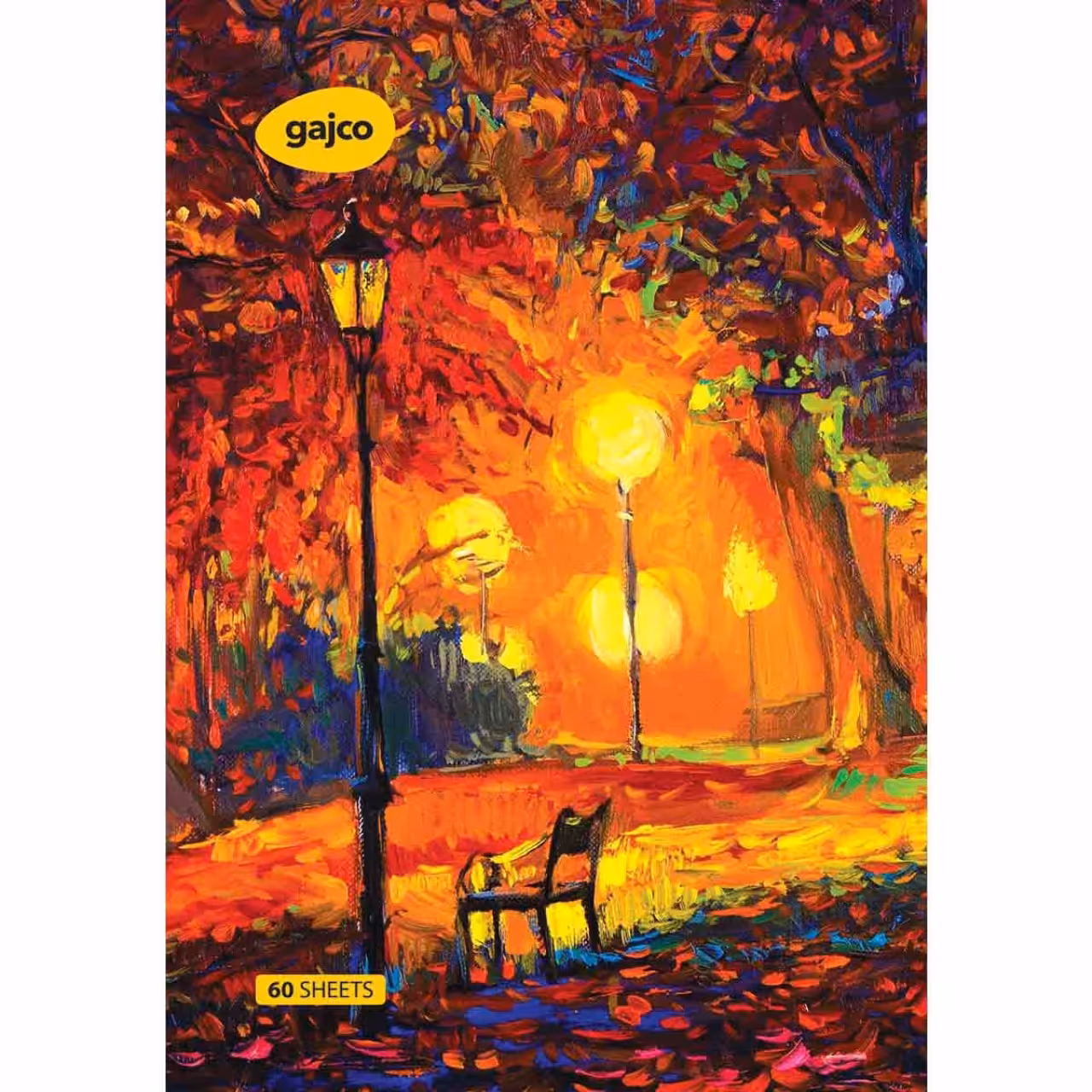 دفتر 60 برگ گاجکو طرح شب پاییزی با رایحه شکلات