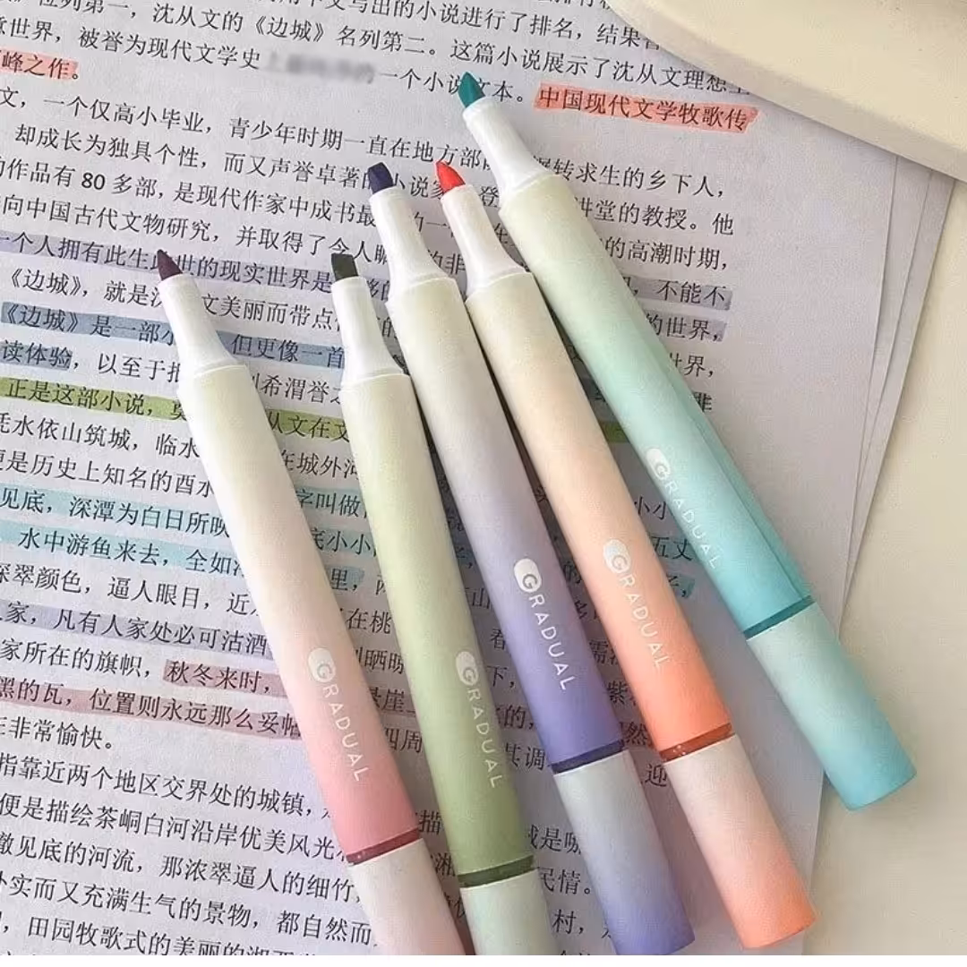 ماژیک هایلایت قلمی رنگ نود و مات کیفیت بسیار عالی فروش دونه ای