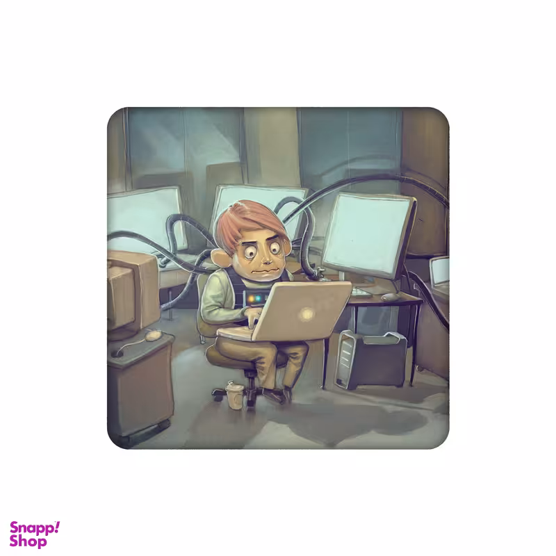 زیر لیوانی طرح مهندس کامپیوتر کد 5264256