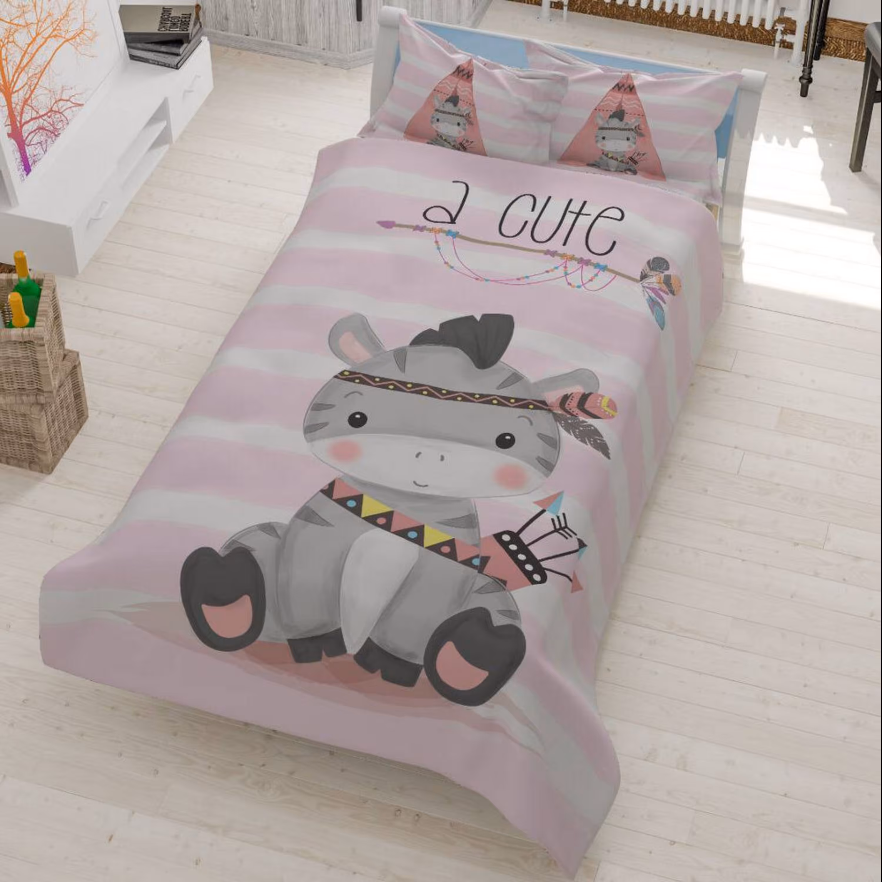 روتختی تک نفره سه بعدی برند گوزل -5 تکه -کد 167