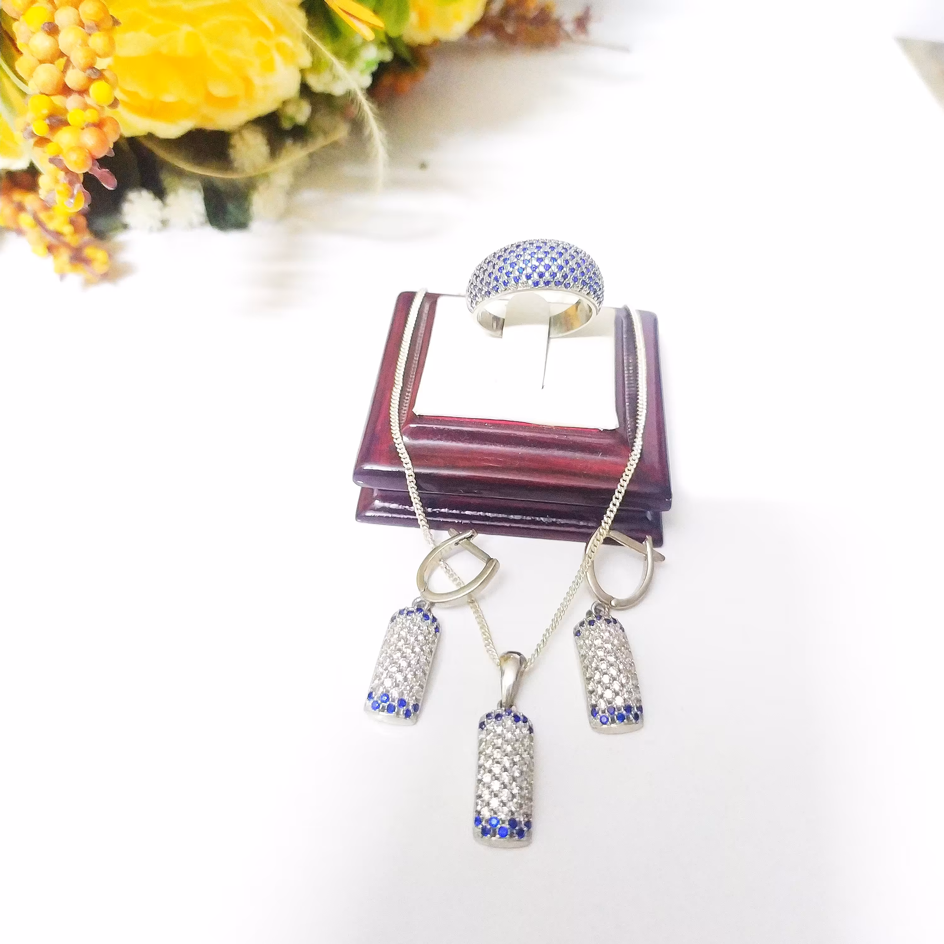 نیم ست نقره کد125