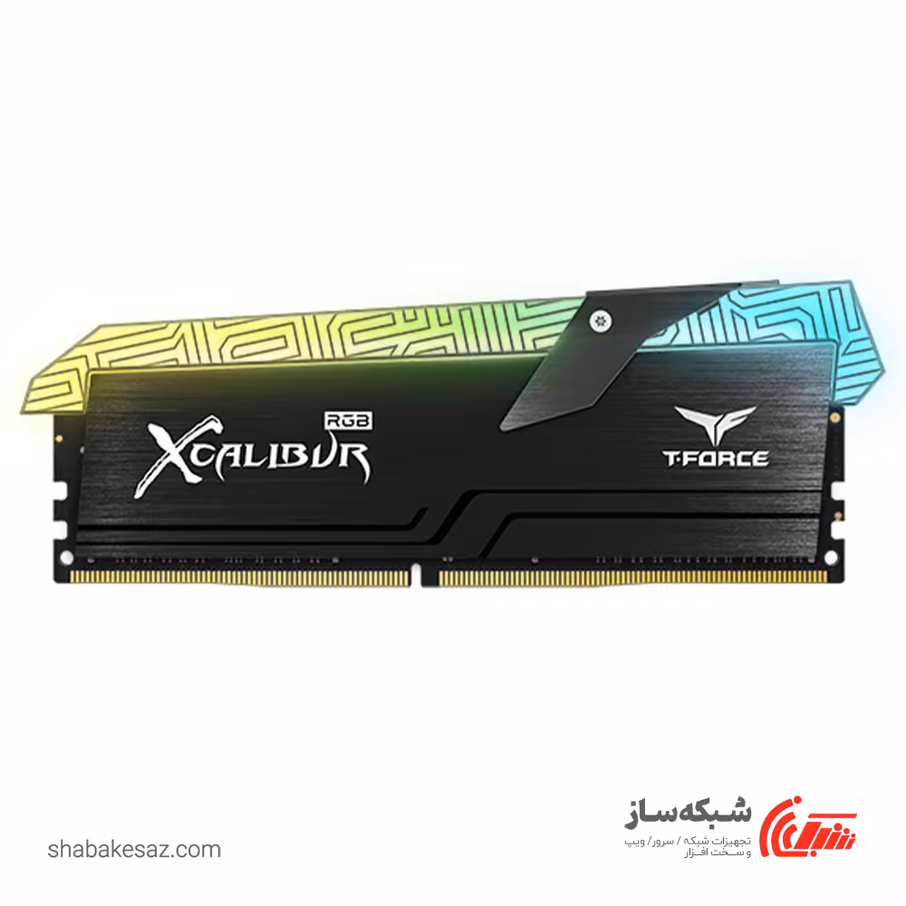 قیمت و خرید رم دسکتاپ DDR4 تیم گروپ Team Group XCALIBUR RGB ظرفیت 16 گیگابایت 3600MHz - شبکه ساز