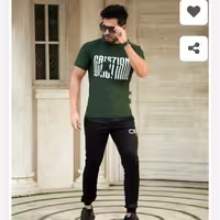 ست تیشرت شلوار مردانه مدل CR7 (سبز)