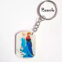جاسوییچی رزینی طرح فانتزی فروزن و تصاویر دلخواه شما . دوطرفه frozen