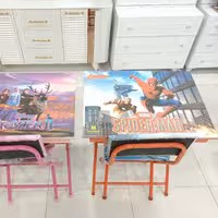 میز تحریر طرح کودک دختر و پسر با صندلی و میز باکس دار