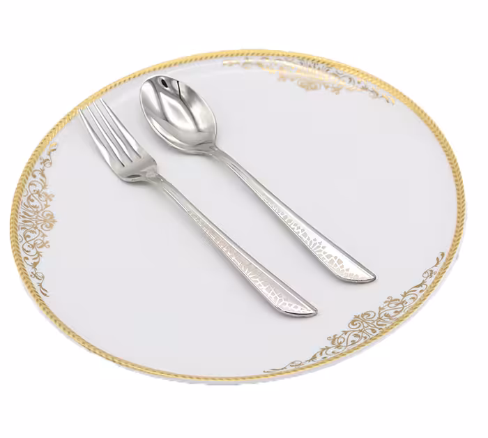 سرویس قاشق چنگال 24 نفره لیزری فلیکس