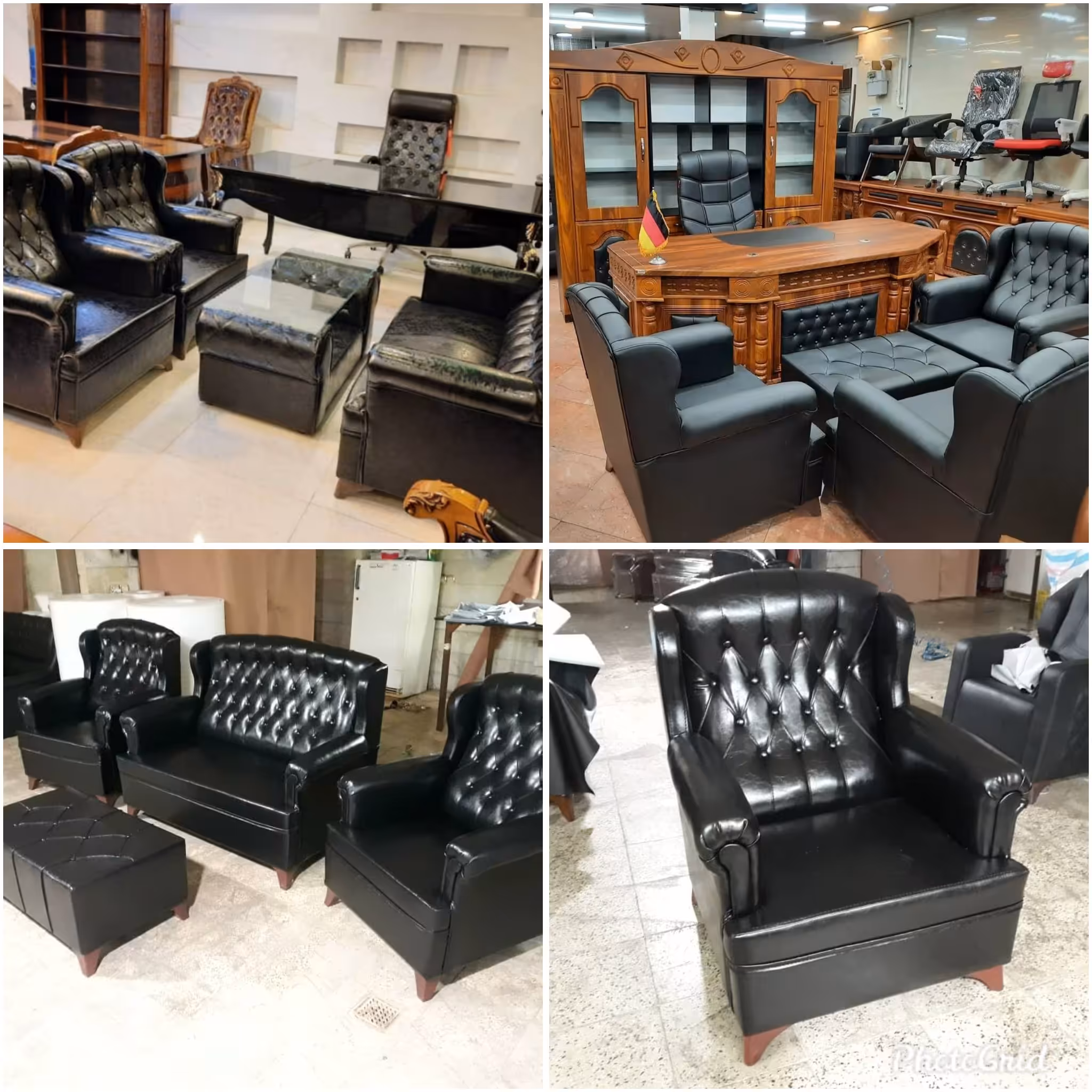 مبل نیمست اداری انتظار چهار نفره دو عدد تک یک عدد دونفره(هزینه ارسال به عهده مشتری ارسال با باربری پسکرایه)