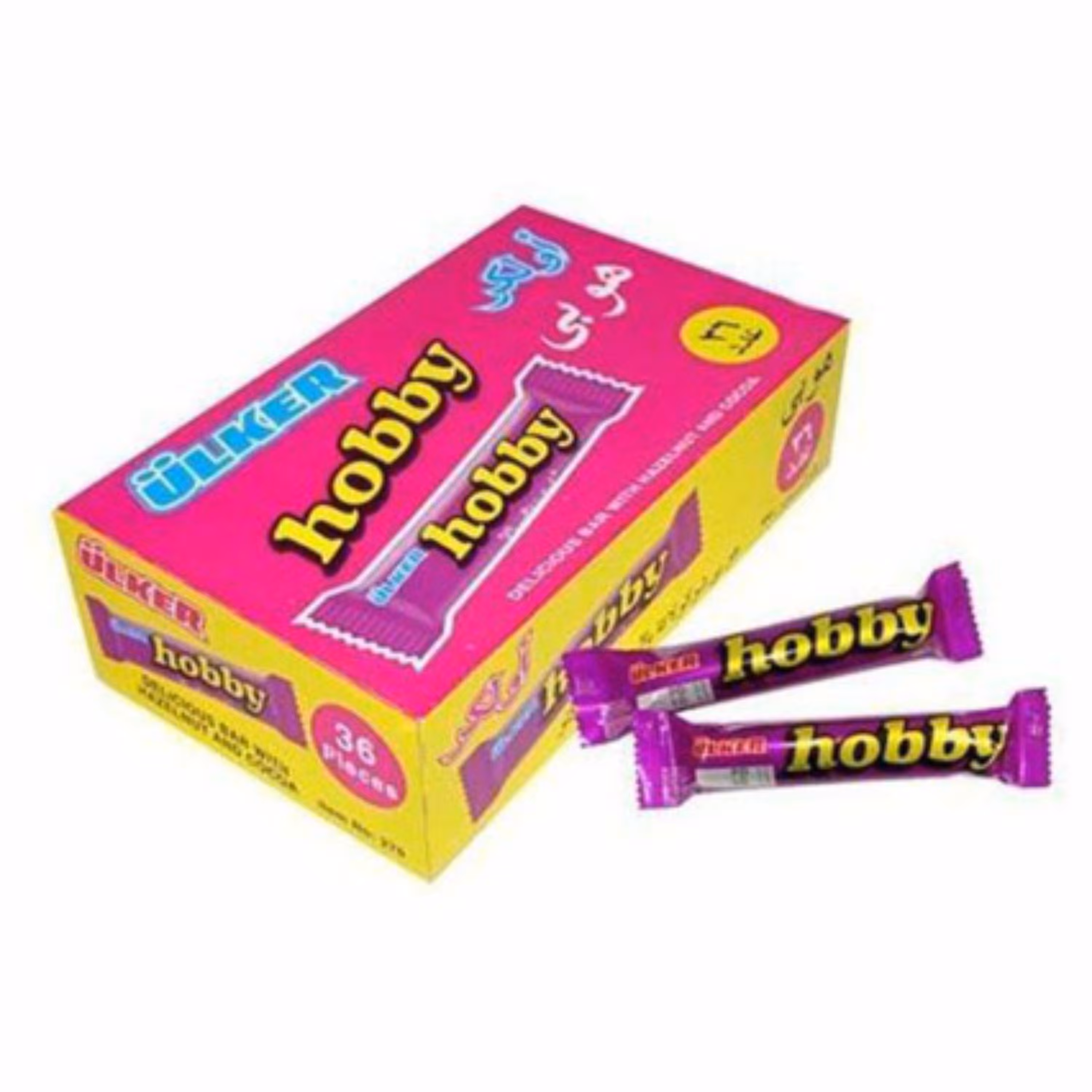 شکلات هوبی با مغز فندق Hobby اصلی  30 گرمی بسته 36 عددی