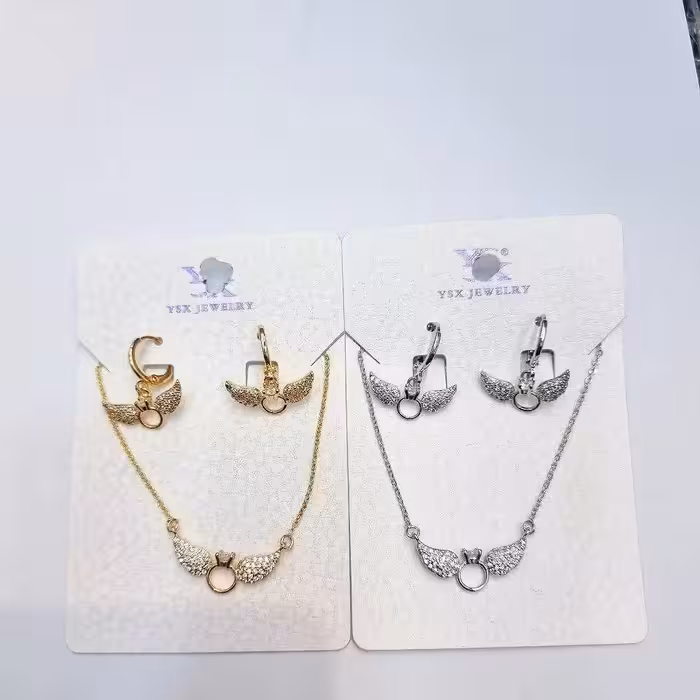 نیمست کد12189طرح جواهر.برند محبوب ysx.با آبکاری طلا.ضد حساسیت.رنگ ثابت