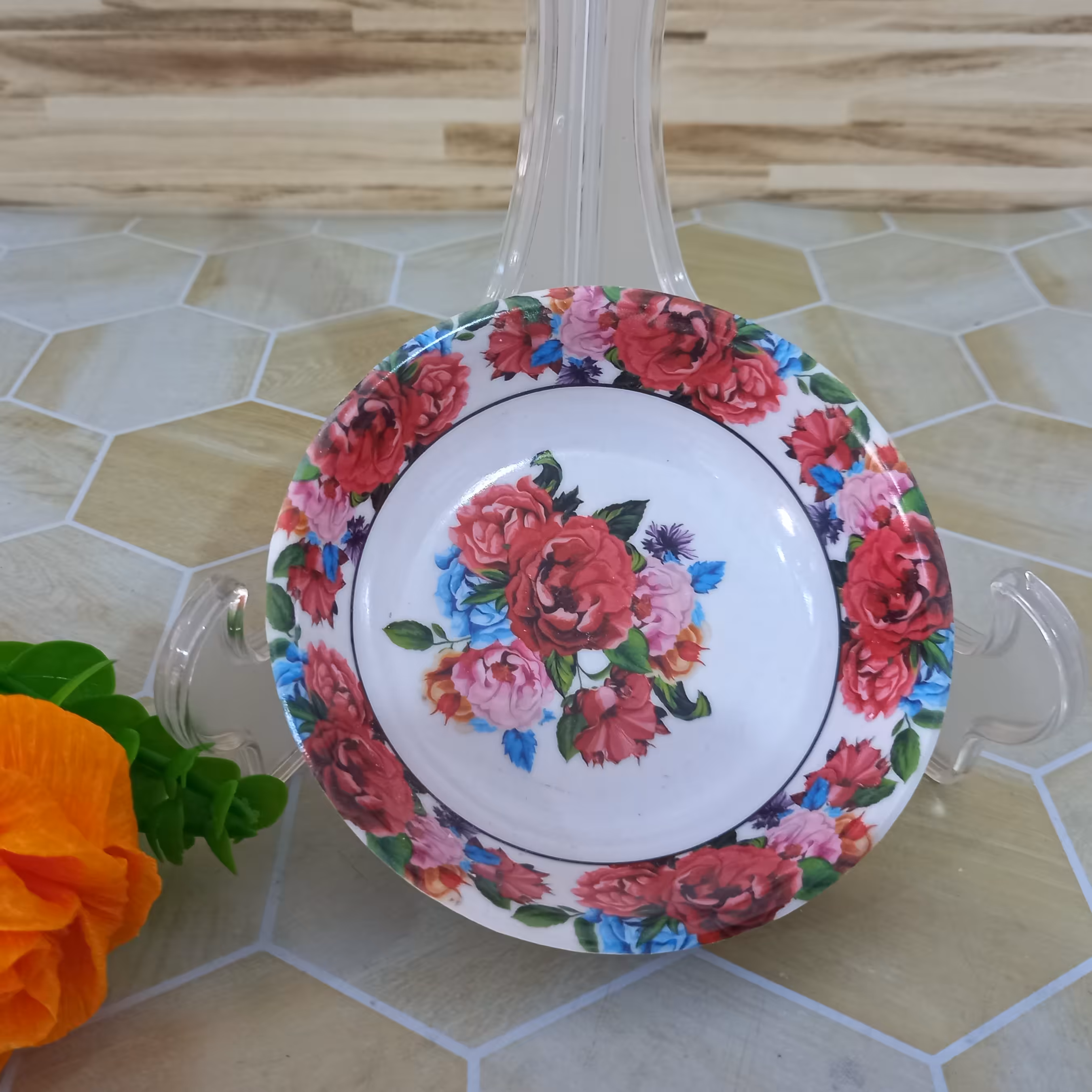کاسه ترشی خوری ملامین گل رز