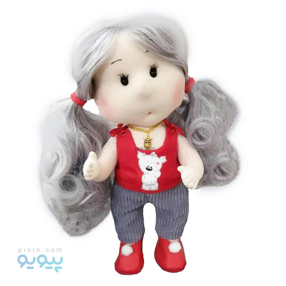 عروسک دست ساز روسی دختر قرمز پوش