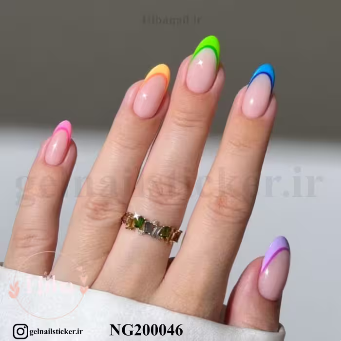 استیکر ژله ای کاشت ناخن (نیل رپ)_کد NG200046