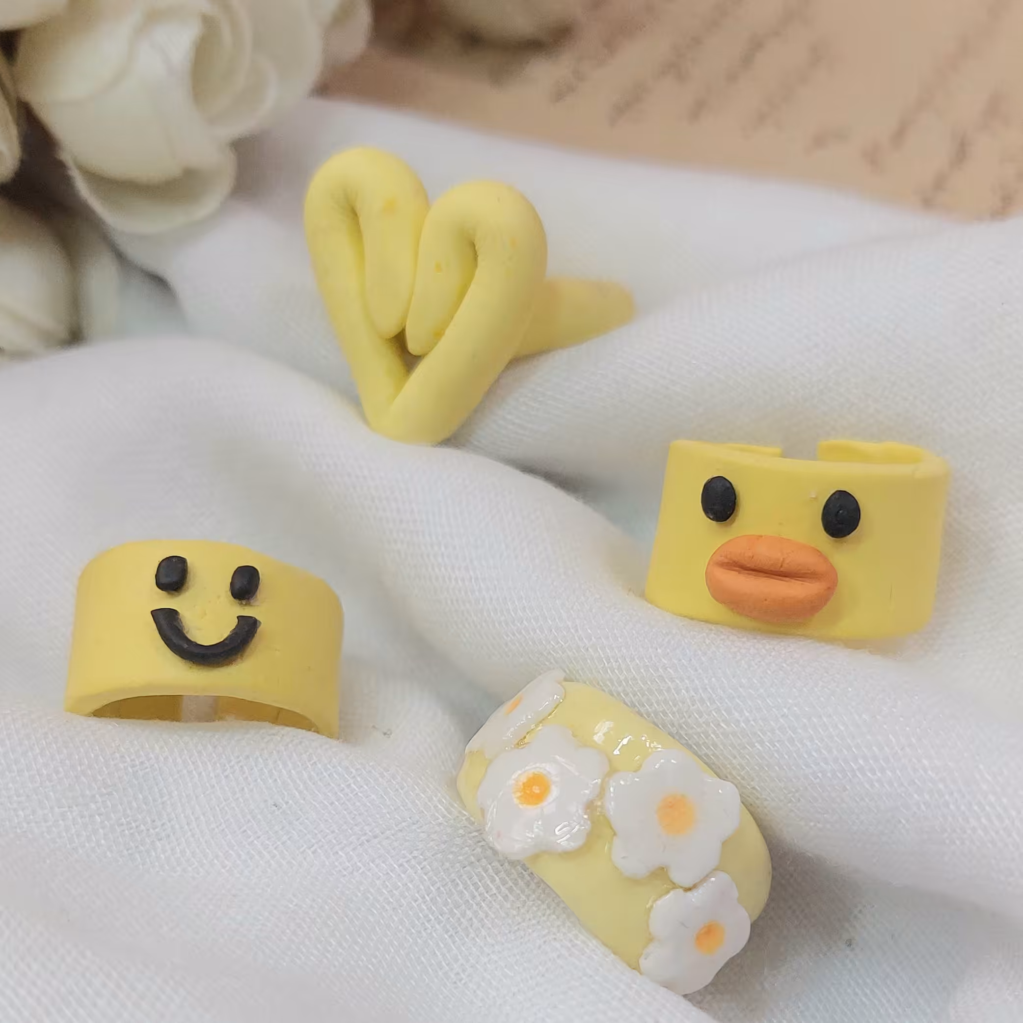  ست انگشتر  چانکی زرد 