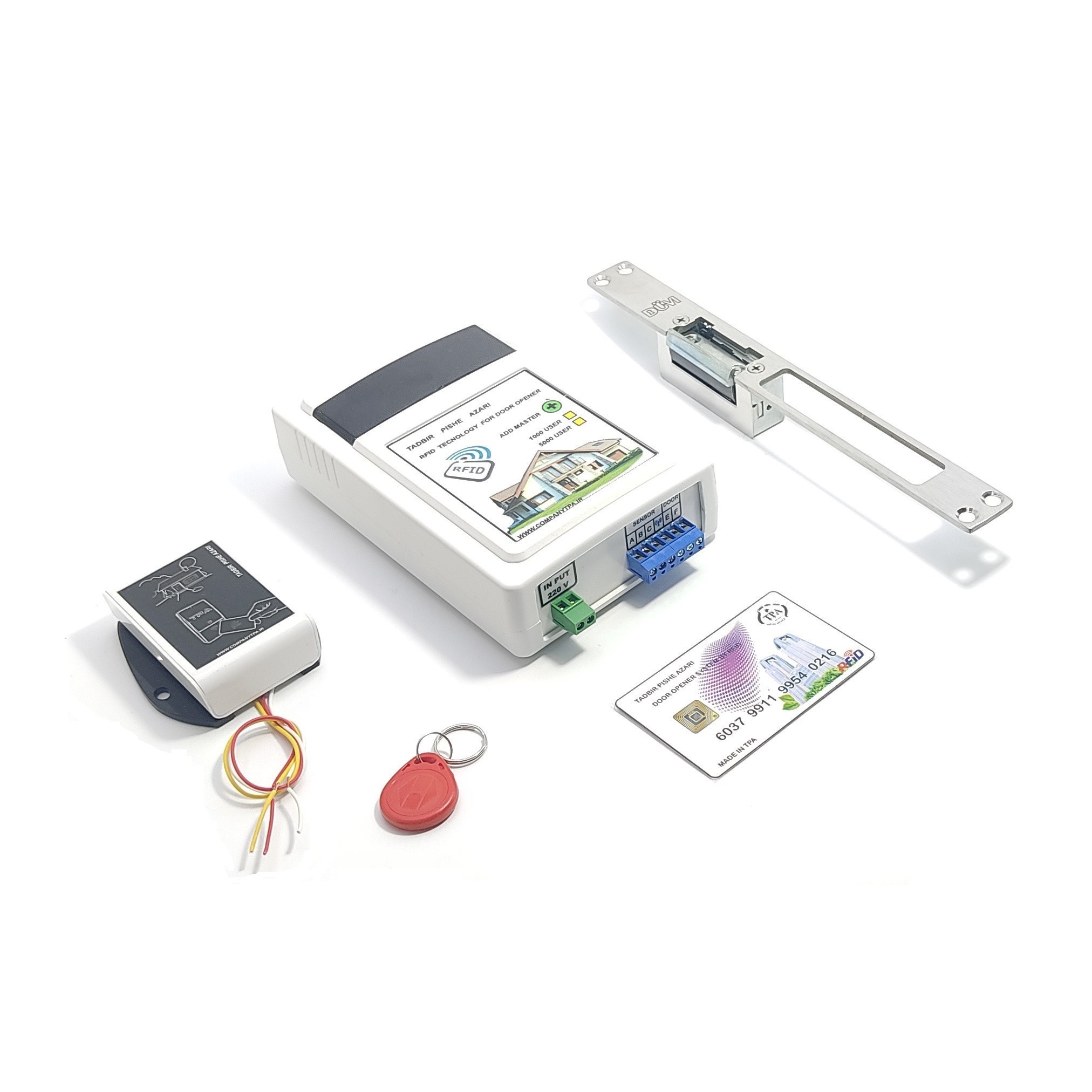 در بازکن مقابل برقی کارتی 12 ولت