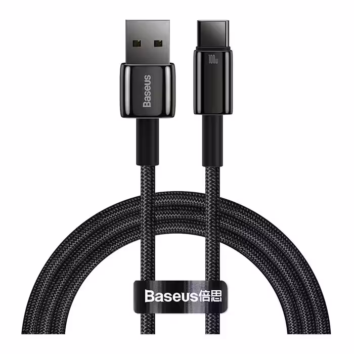 قیمت و خرید کابل تبدیل 1 متری USB به USB-C بیسوس مدل Tungsten Gold CAWJ000001 | یاس ارتباط