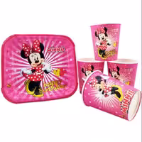 تم تولد لیوان و بشقاب تم مینی موس (پک10عددی)