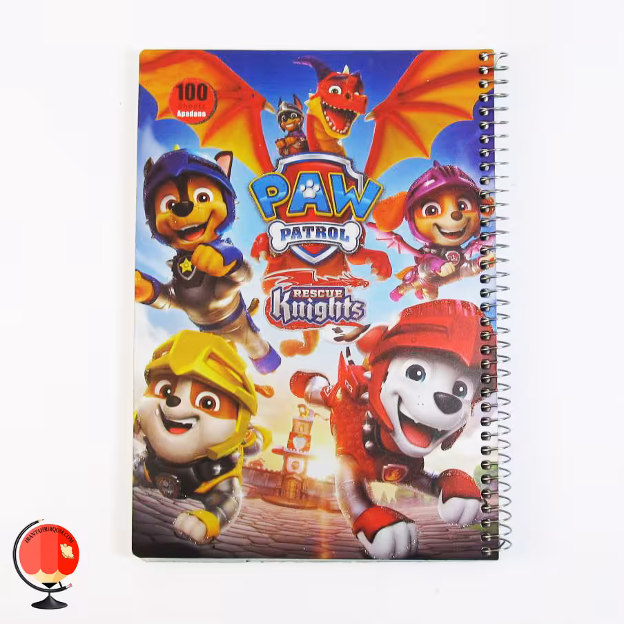 دفتر مشق 100 برگ سیمی طرح سگ های نگهبان آپادانا