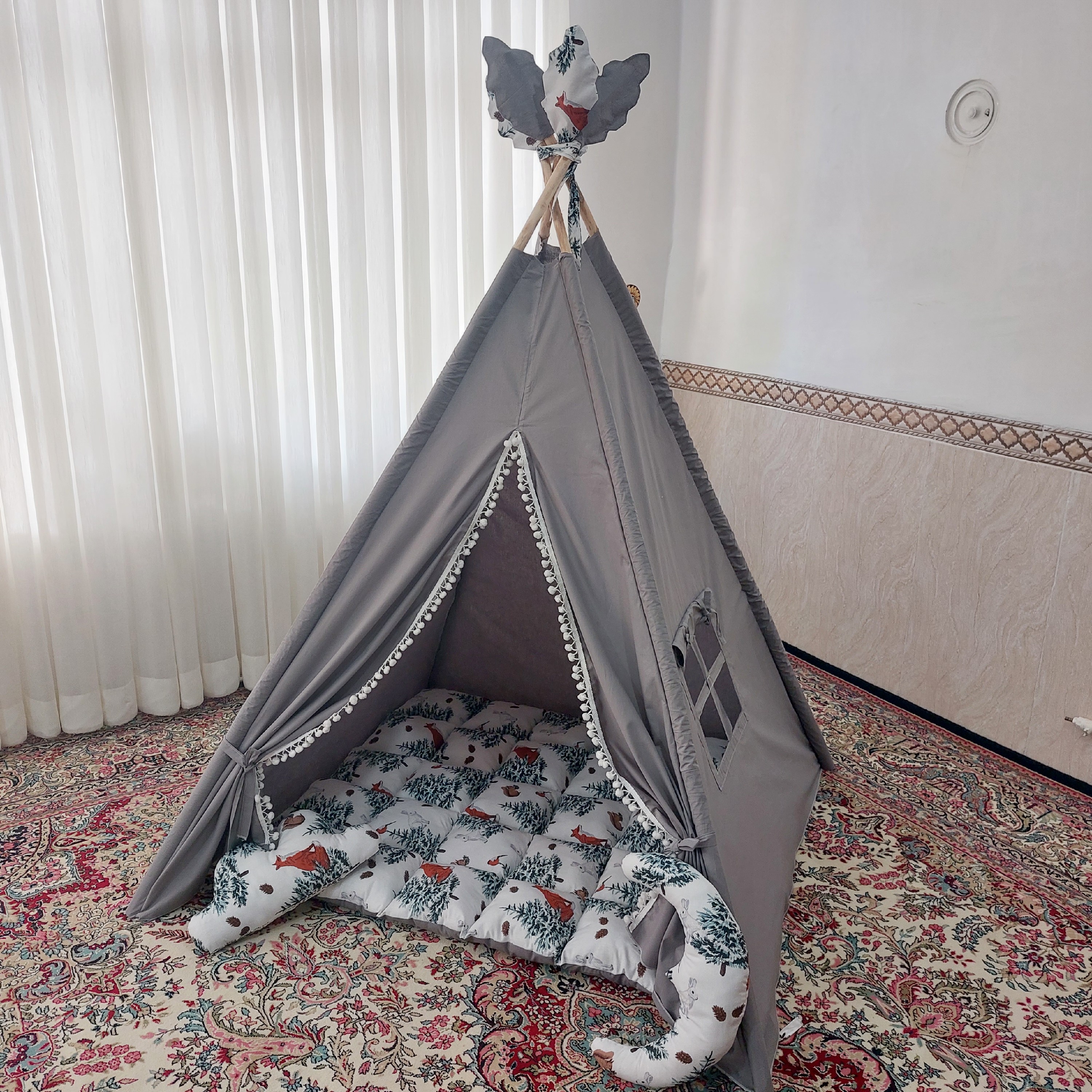 چادر سرخپوستی مناسب سیسمونی و بازی و خواب بچه ها