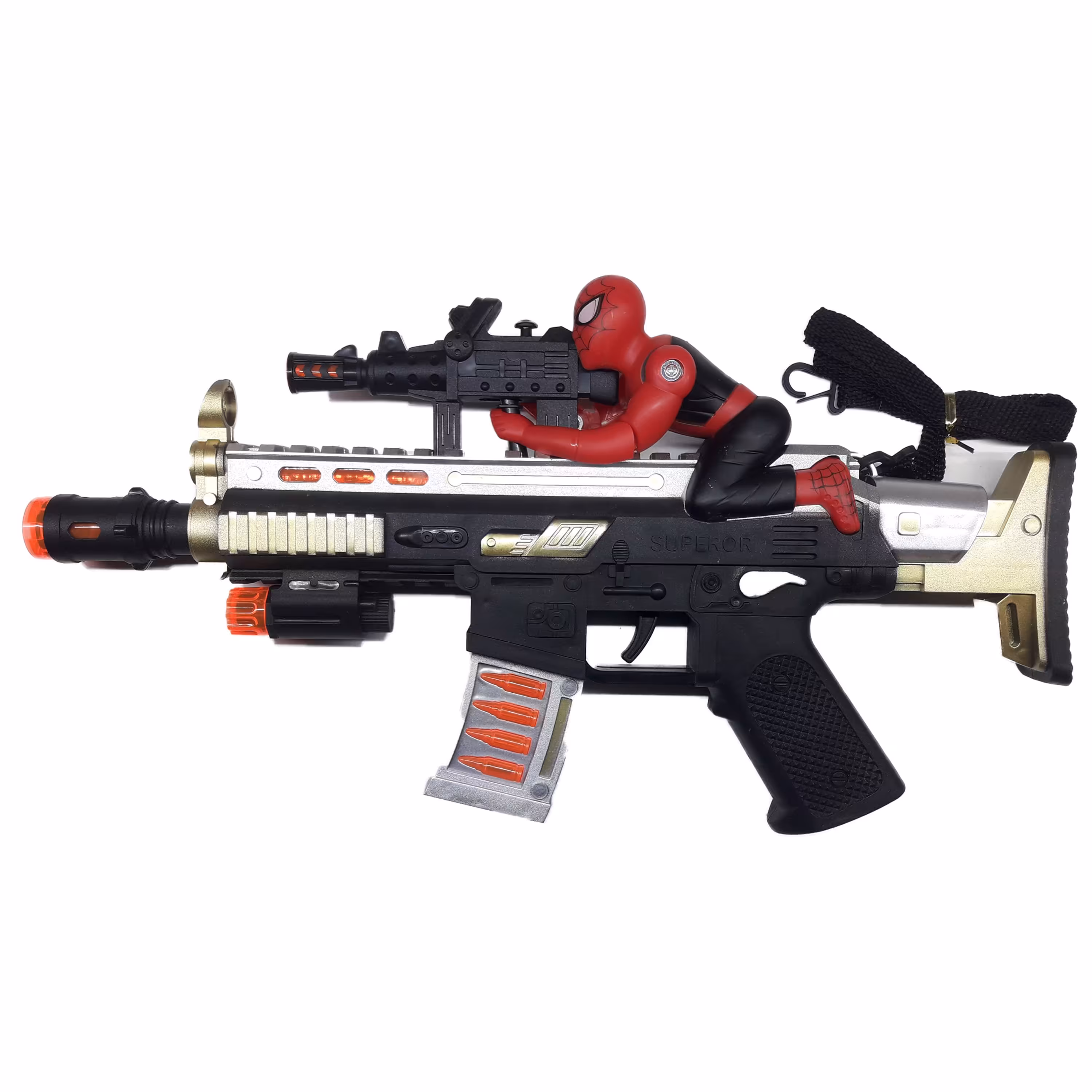 اسباب بازی تفنگ بازی مدل spiderman کد 8596