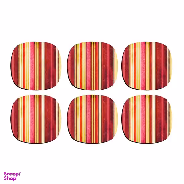 زیر لیوانی ترمه طراحان ایده کد CFP031 بسته 6 عددی