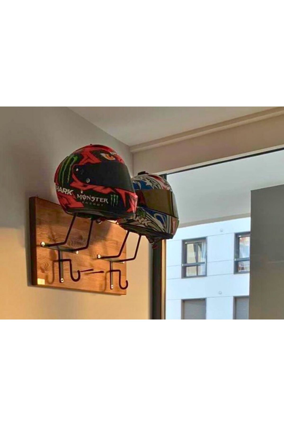کلاه کاسکت موتورسیکلت چند رنگ بند ایمنی موتور سیکلت MPSEX2V5A GGART DECORATION