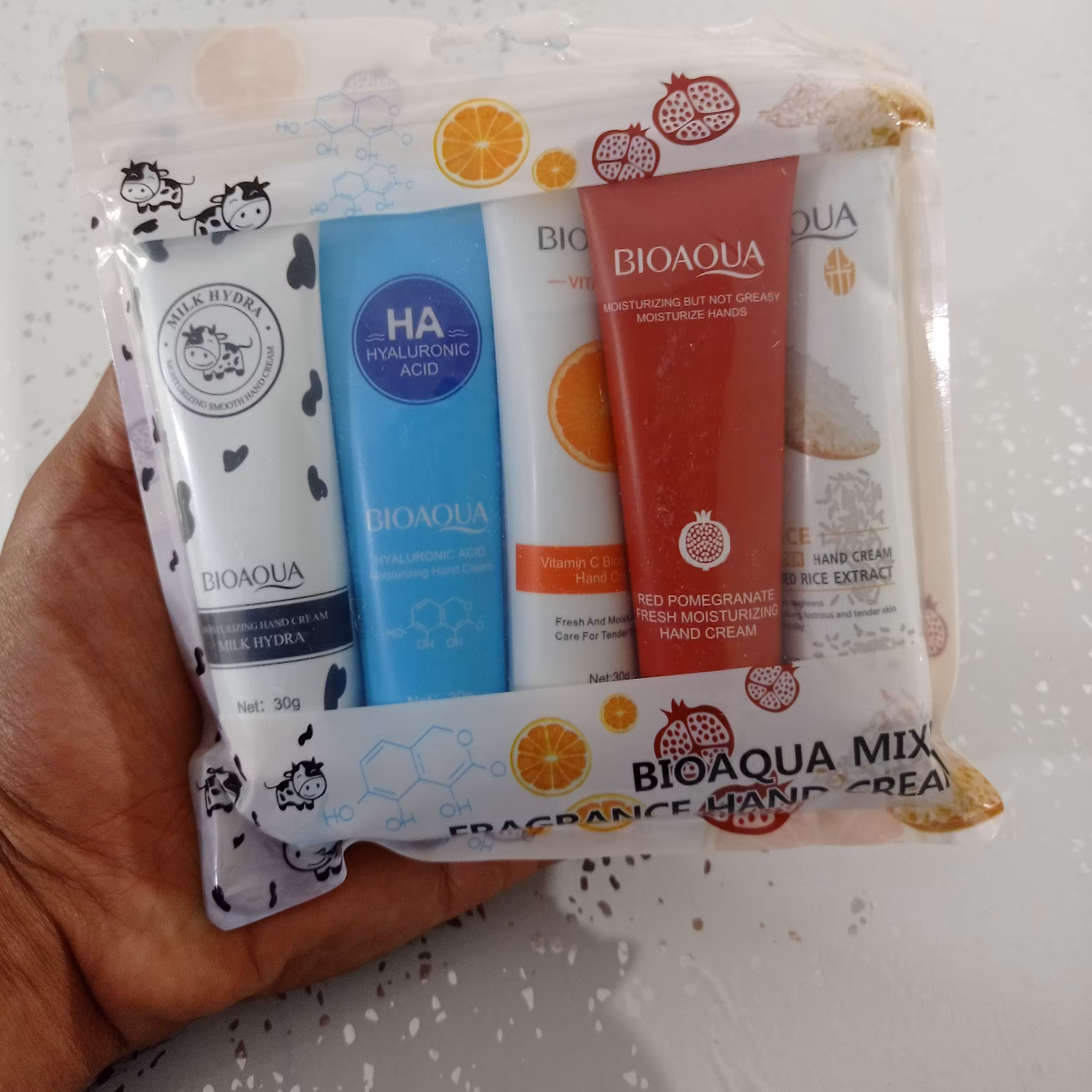 کرم های آبرسان بیوآکوا پک پنج تایی جدید  پس کرایه 