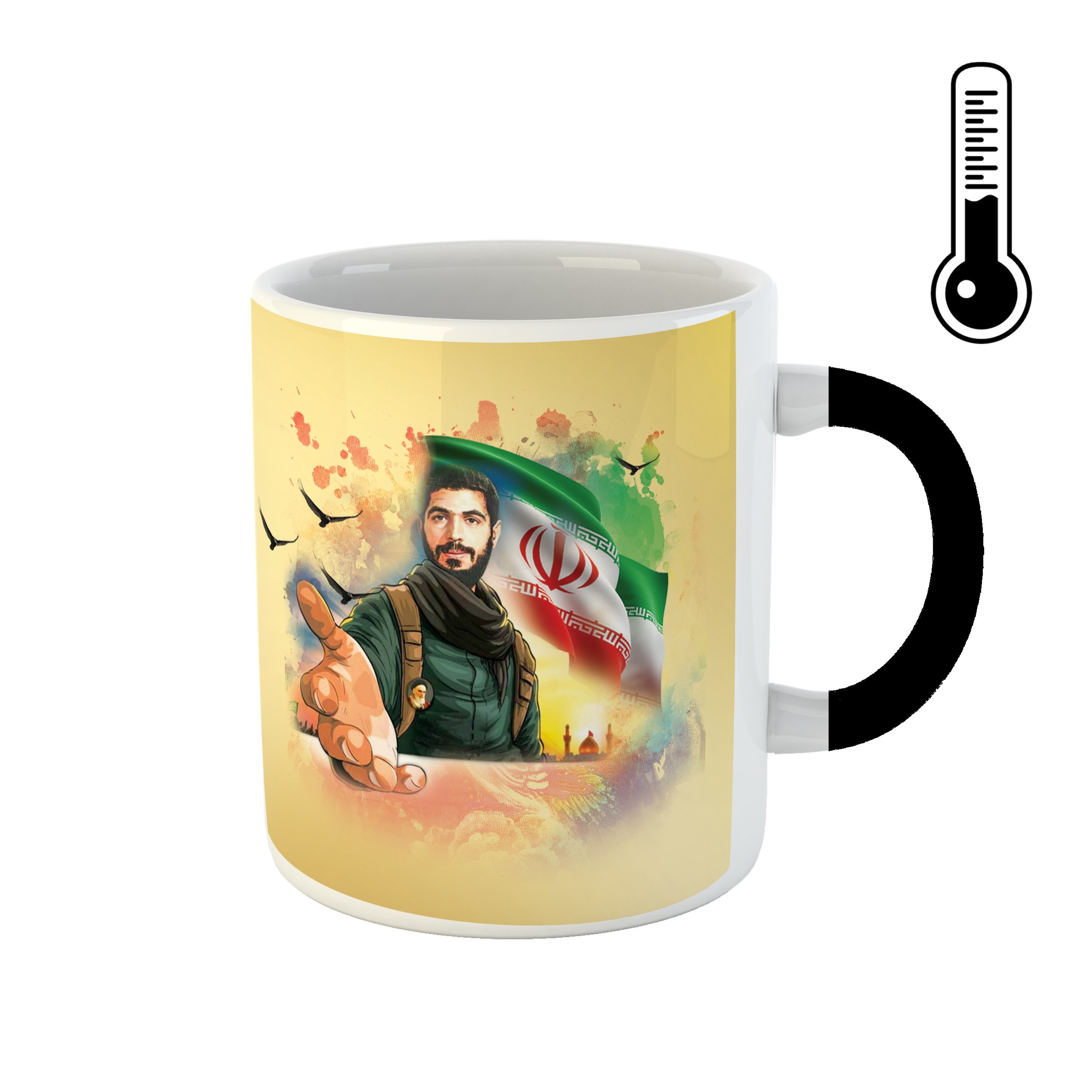 ماگ حرارتی طرح شهید ابراهیم هادی کد 14