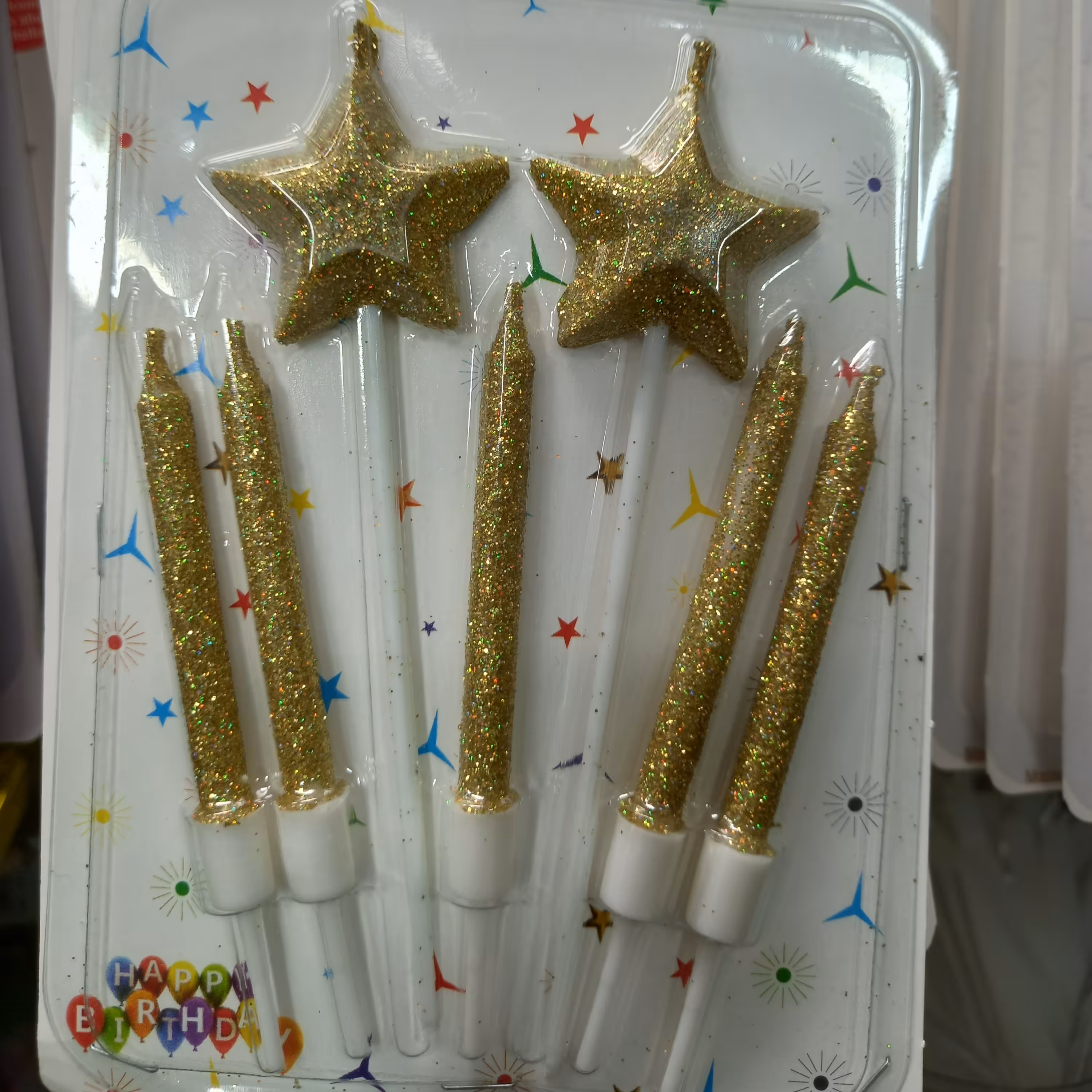 شمع تولد مدل ستاره ای