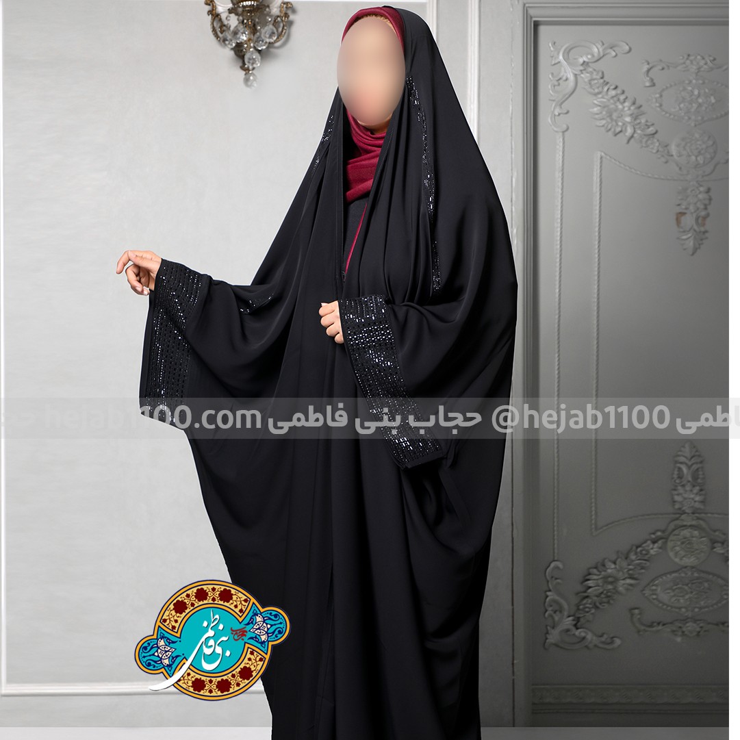 عبا جده یاسمین (پرنسسی) کار شده با نگین اتریشی سایز 160 و 165