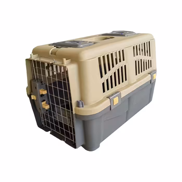 باکس سگ و گربه  سایز 3 مدل رها رنگ خاکی