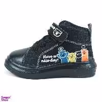 نیم بوت پسرانه مدل چسبی کد C-8136