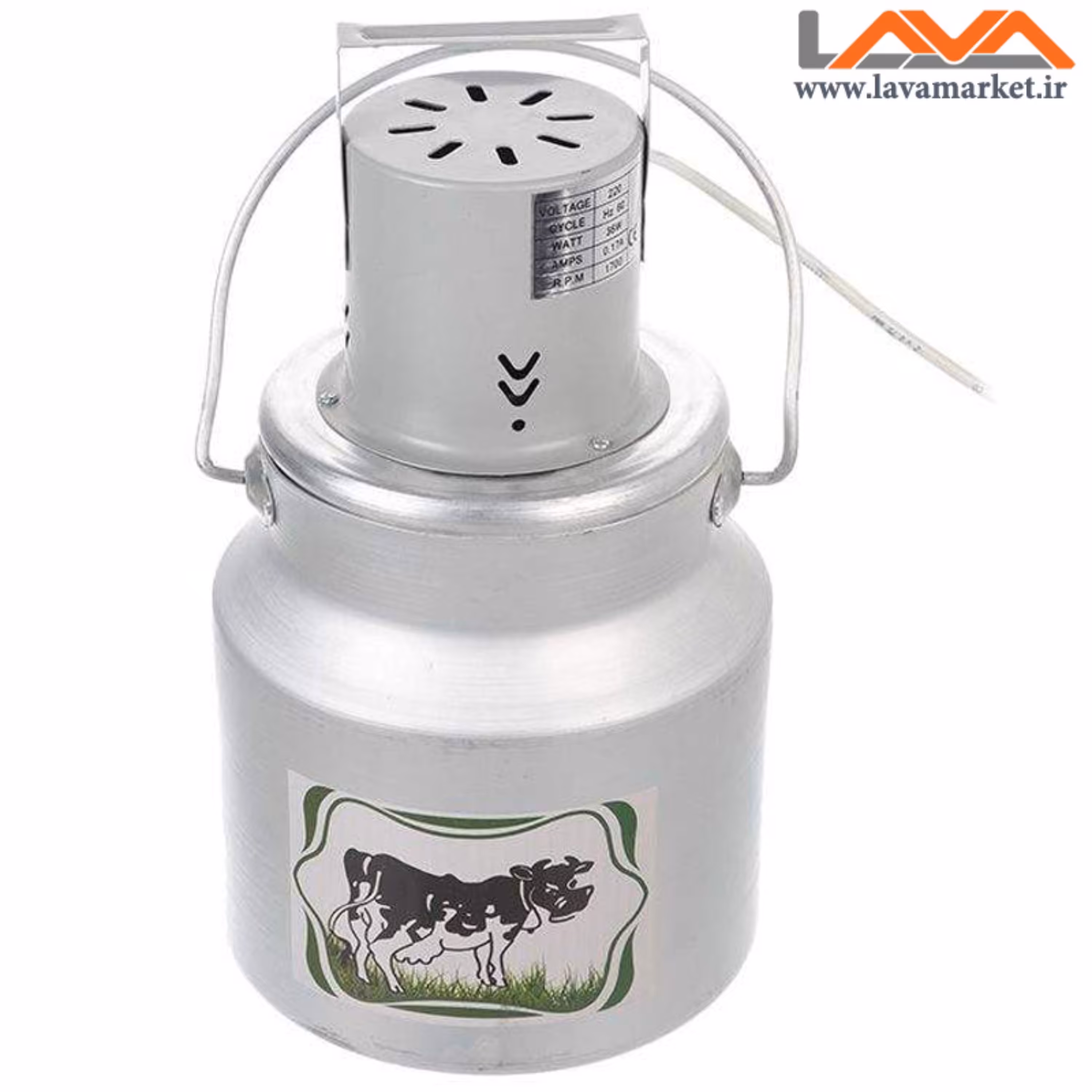 کره گیر برقی خانگی موتور بالا  (5 لیتری) .جنس روحی